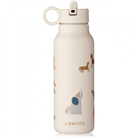 liewood rvs thermosfles falk - all together sandy - 350 ml 