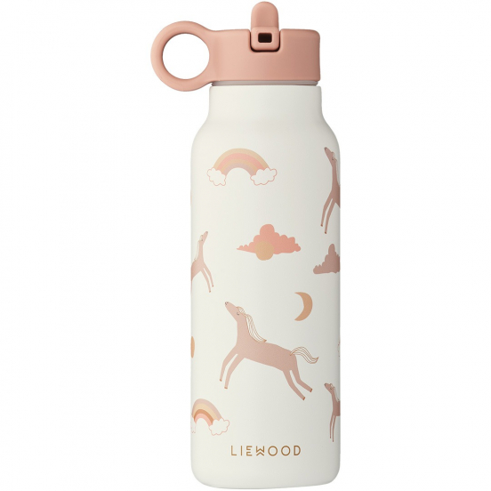 liewood rvs thermosfles falk - dream ecru - 350 ml