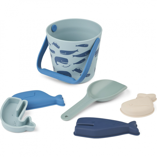 liewood strandset gilma - ocean - 6-delig