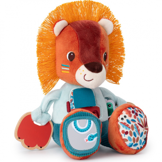 lilliputiens activiteitenknuffel leeuw - jack - 26 cm