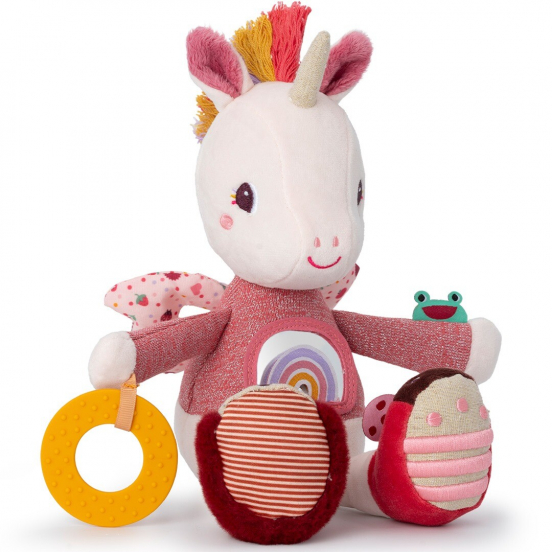lilliputiens activiteitenknuffel eenhoorn - lena - 30 cm