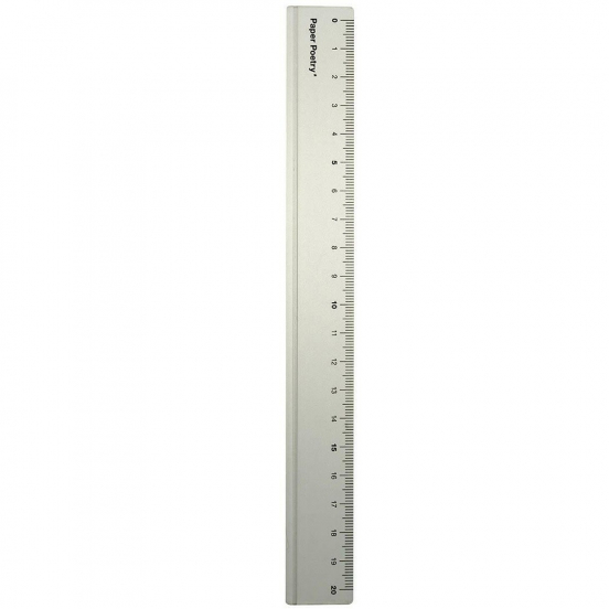 liniaal aluminium - 20 cm
