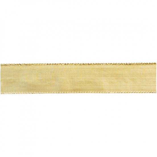 lint metallic - goud - 3 m