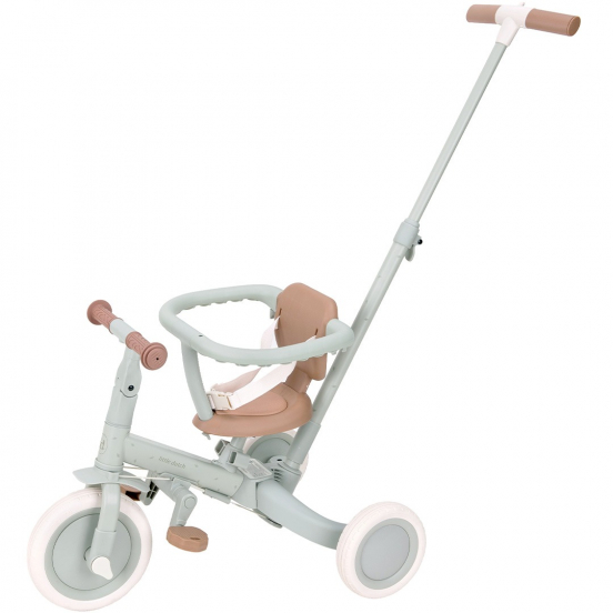 little dutch driewieler met duwstang - groen