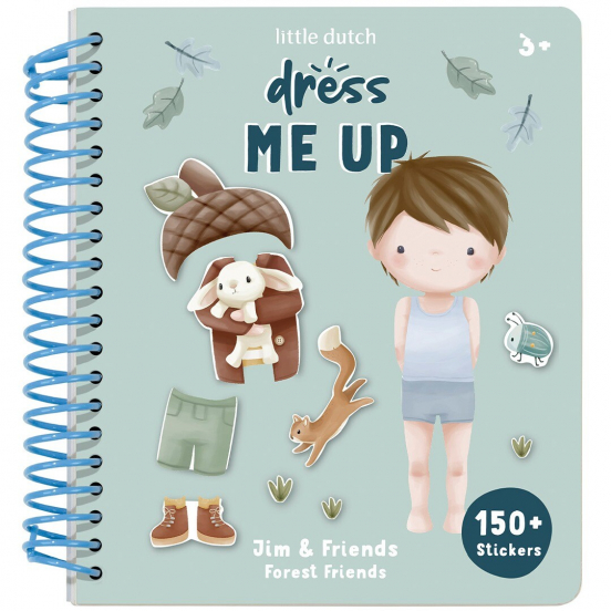little dutch aankleedboek forest friends