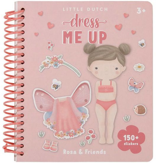 little dutch aankleed- en stickerboek rosa and friends