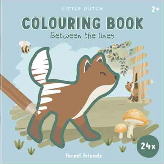 little dutch kleurboek binnen de lijntjes - forest friends
