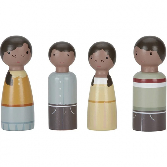 little dutch poppenhuispoppen familie evi - 4st