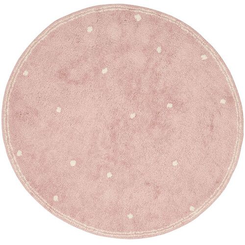 little dutch vloerkleed dot - pure pink - Ø 110 cm