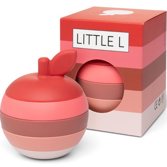little l stapeltoren appel - red and pinks