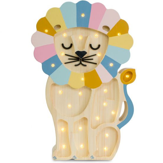little lights lamp leeuw - retro rainbow