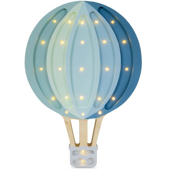 little lights lamp luchtballon - blue rainbow
