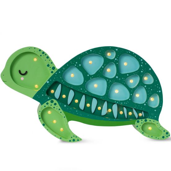 little lights lamp schildpad - ocean green