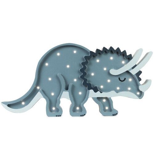 little lights lamp triceratops - blauw