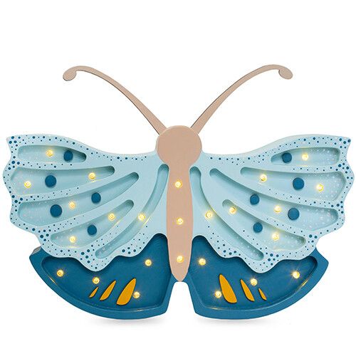 little lights lamp vlinder - daisy blue