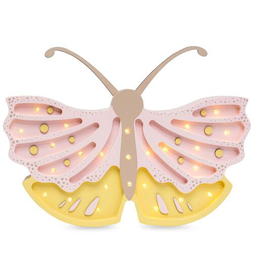 little lights lamp vlinder - honey rose