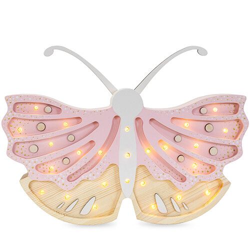 little lights lamp vlinder - strawberry cream