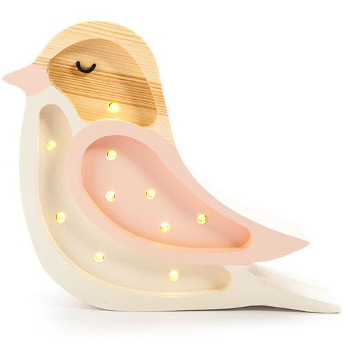 little lights lamp vogel - mini - roze 