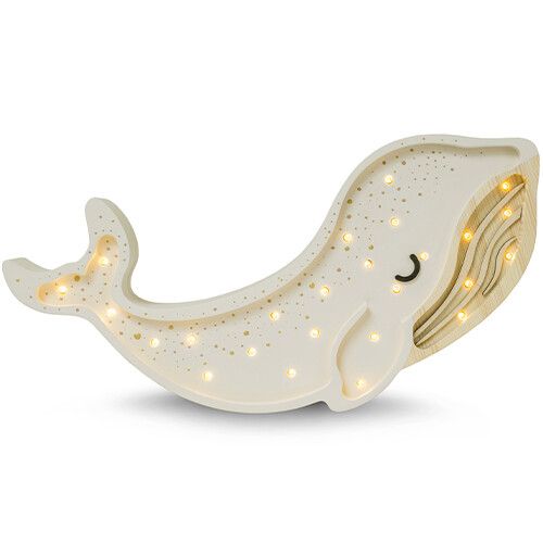 little lights lamp walvis - wit