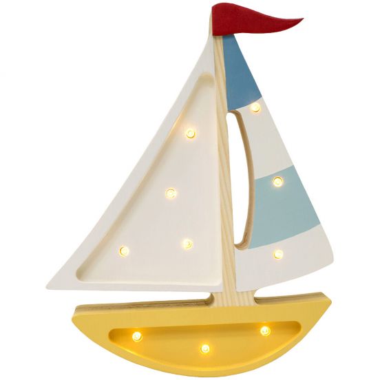 little lights lamp zeilboot - mustard
