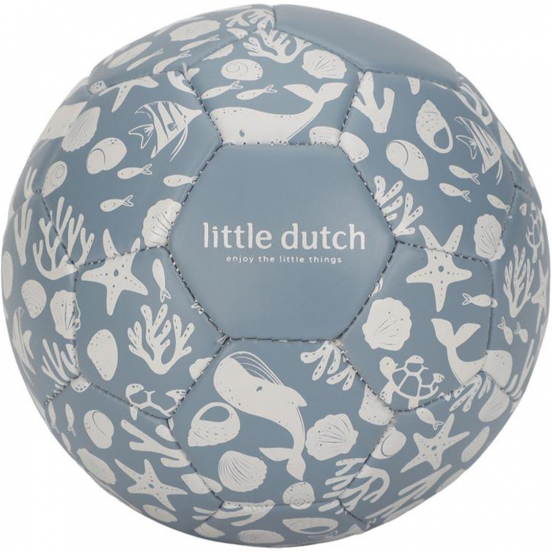 little dutch speelbal blauw - 15 cm