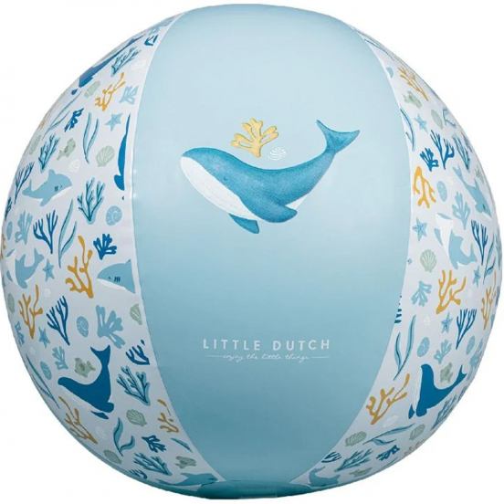 little dutch strandbal ocean dreams - blauw