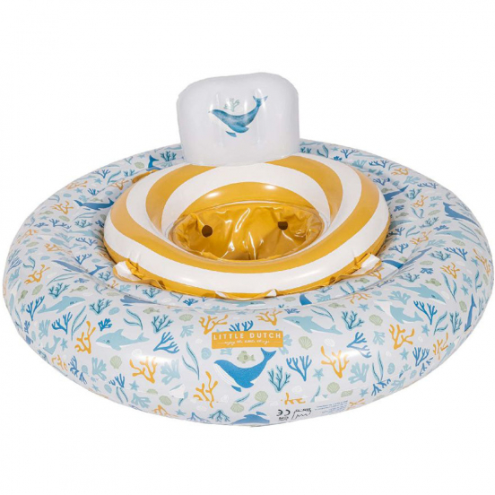 little dutch zwemband baby's ocean dreams - blauw - Ø67 cm