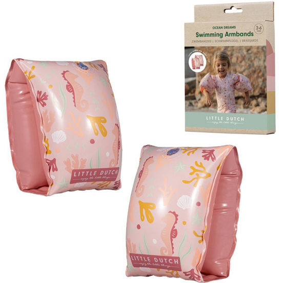 little dutch zwembandjes ocean dreams - roze - 2-6 jaar