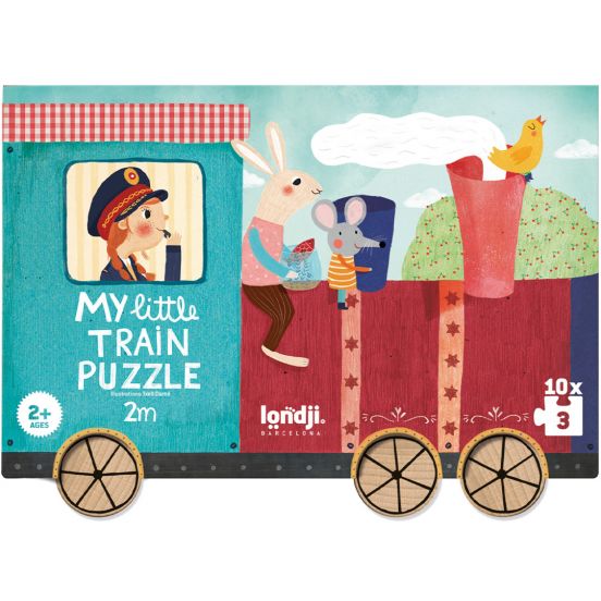 londji puzzel my little train - 10x3st