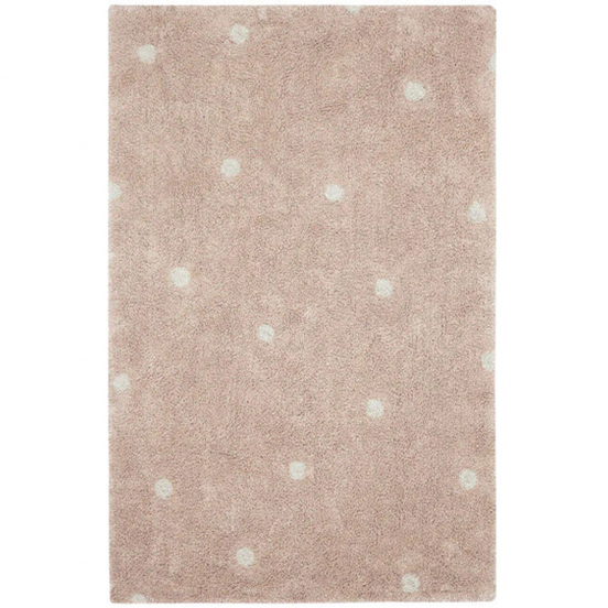 lorena canals vloerkleed mini dot - rose - 100x150 cm