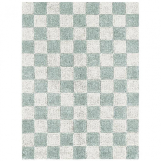 lorena canals vloerkleed tegels - blue sage - 120x160 cm