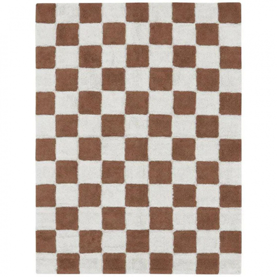 lorena canals vloerkleed tegels - toffee - 120x160 cm
