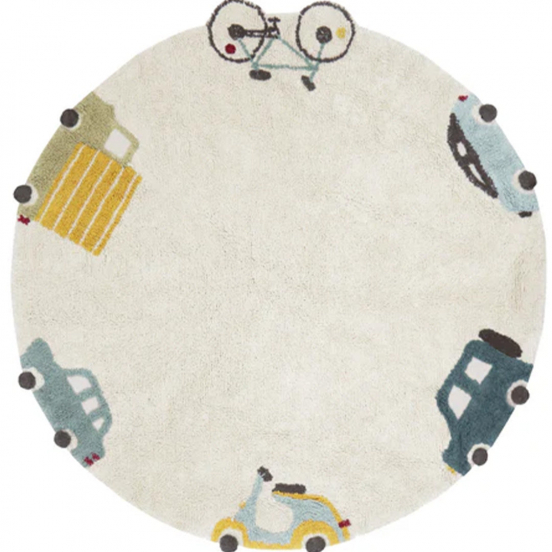 lorena canals vloerkleed wheels - Ø140 cm