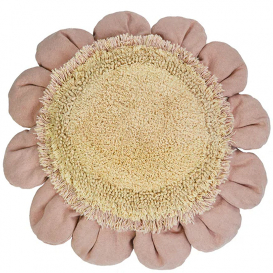 lorena canals vloerkussen pink daisy - Ø70 cm