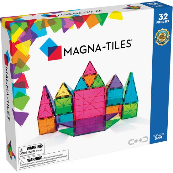 magna-tiles magnetische tegels clear colors - 32st