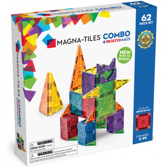 magna-tiles magnetische tegels combo met micromags - 62st