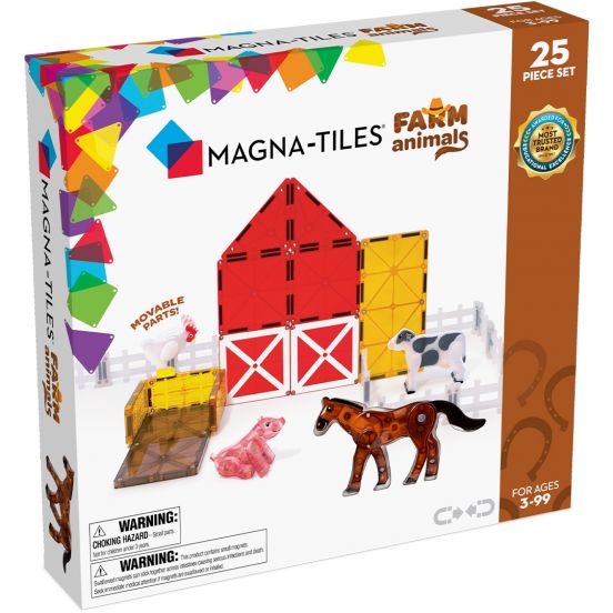 magna-tiles magnetische tegels farm animals - 25st 