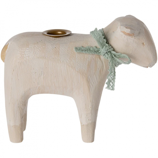 maileg kaarshouder lam mint - 8 cm