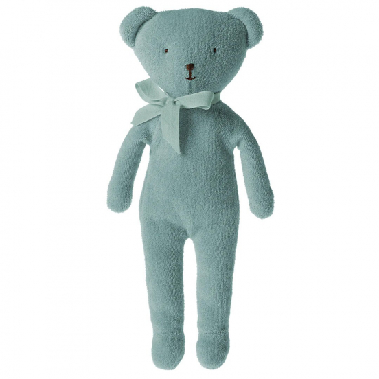 maileg knuffelbeer teddy blue - 27 cm