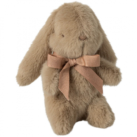 maileg knuffelkonijn bunny plush - dusty brown - 13 cm