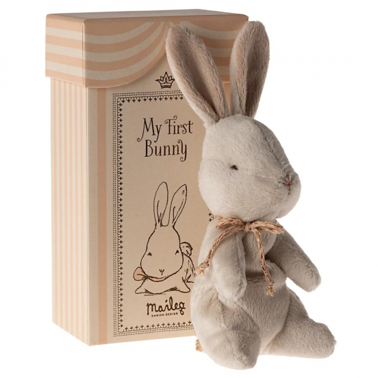 maileg knuffelkonijn my first bunny - off white - 19 cm