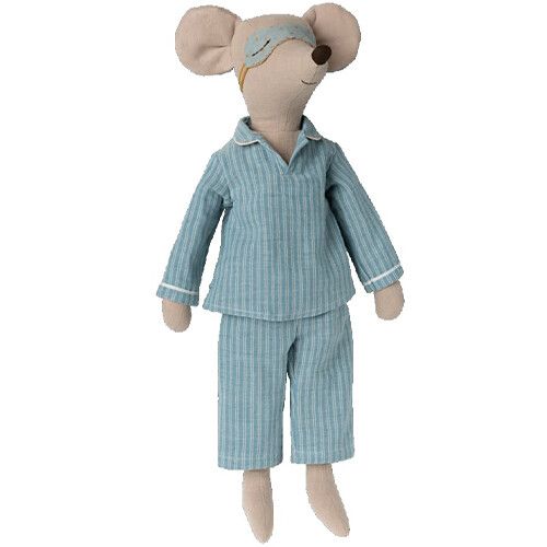 maileg knuffelmuis in pyjama - maxi - 50 cm
