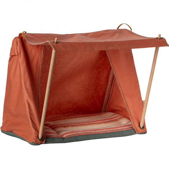 maileg poppenhuis kampeertent rood - 22 cm
