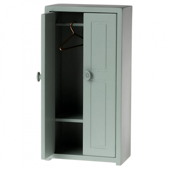 maileg poppenhuis kast soft blue - 14 cm