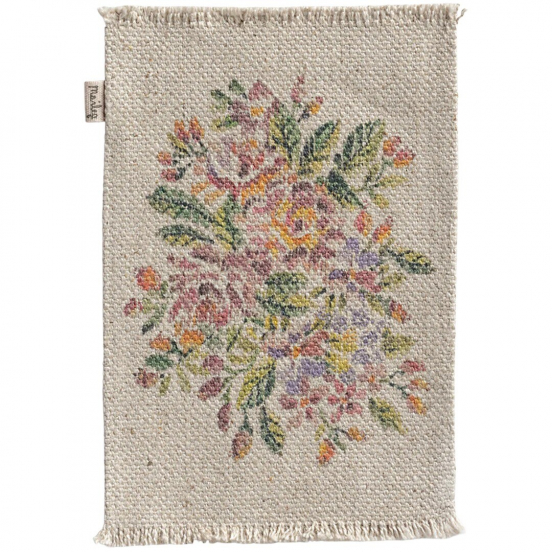 maileg poppenhuis vloerkleed flowers - 16 cm