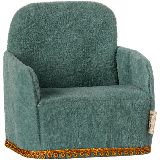 maileg poppenhuis vouwstoel mint - 7,5 cm