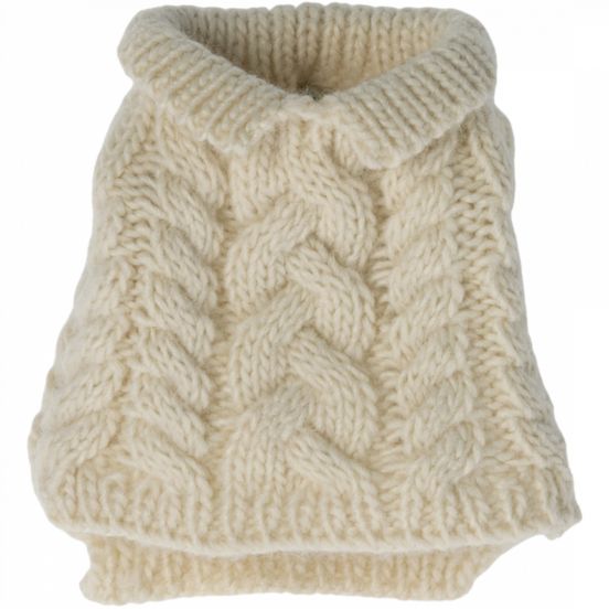 maileg poppenkleding knuffelhond - sweater - off white