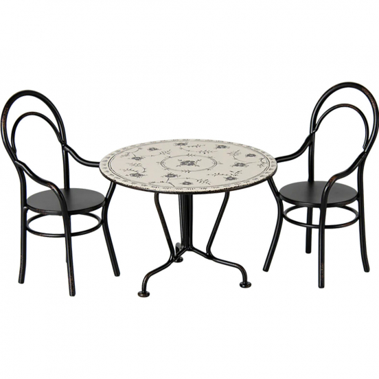 maileg poppenhuis eettafel set - 8 cm