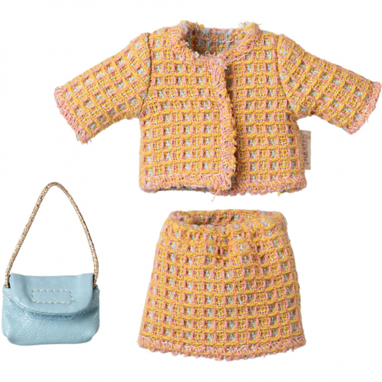 maileg poppenkleding moeder - jasje met bijpassend rokje - 15 cm