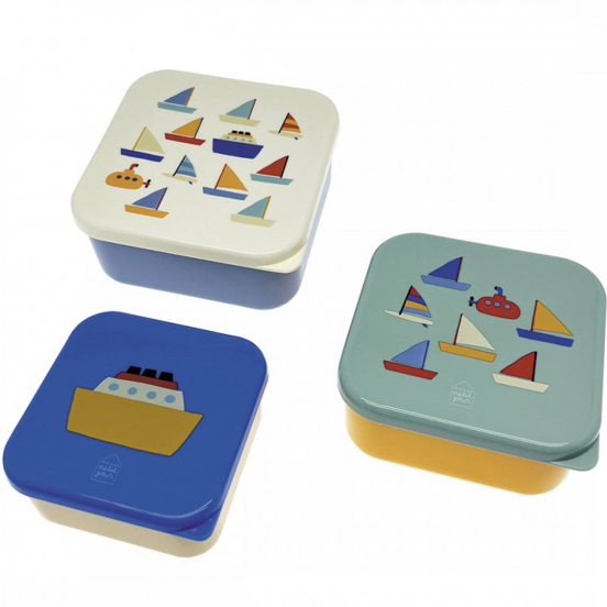maison petit jour lunchbox set boten - 3st